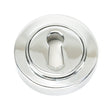 From The Anvil - Polished Chrome Round Escutcheon (Plain) | Sku. 45687 | Trade Door Handles.