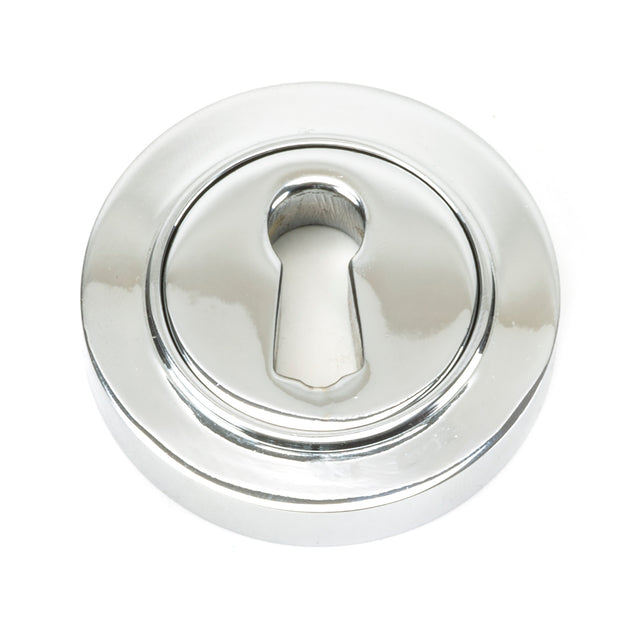 From The Anvil - Polished Chrome Round Escutcheon (Plain) | Sku. 45687 | Trade Door Handles.