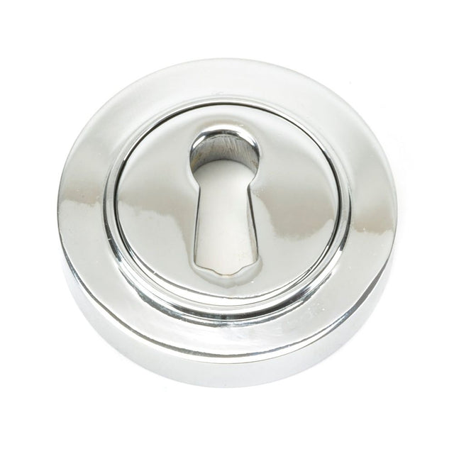 From The Anvil - Polished Chrome Round Escutcheon (Plain) | Sku. 45687 | Trade Door Handles.