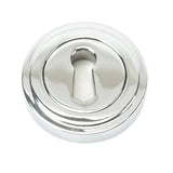 From The Anvil - Polished Chrome Round Escutcheon (Art Deco) | Sku. 45688 | Trade Door Handles.