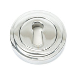 From The Anvil - Polished Chrome Round Escutcheon (Art Deco) | Sku. 45688 | Trade Door Handles.