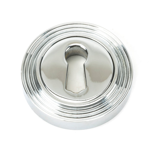 From The Anvil - Polished Chrome Round Escutcheon (Beehive) | Sku. 45689 | Trade Door Handles.