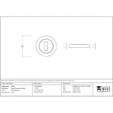 From The Anvil - Polished Nickel Round Escutcheon (Plain) | Sku. 45691 | Trade Door Handles.