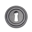 From The Anvil - Black Round Escutcheon (Art Deco) | Sku. 45696 | Trade Door Handles.