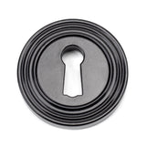 From The Anvil - Black Round Escutcheon (Beehive) | Sku. 45697 | Trade Door Handles.
