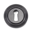 From The Anvil - Black Round Escutcheon (Beehive) | Sku. 45697 | Trade Door Handles.