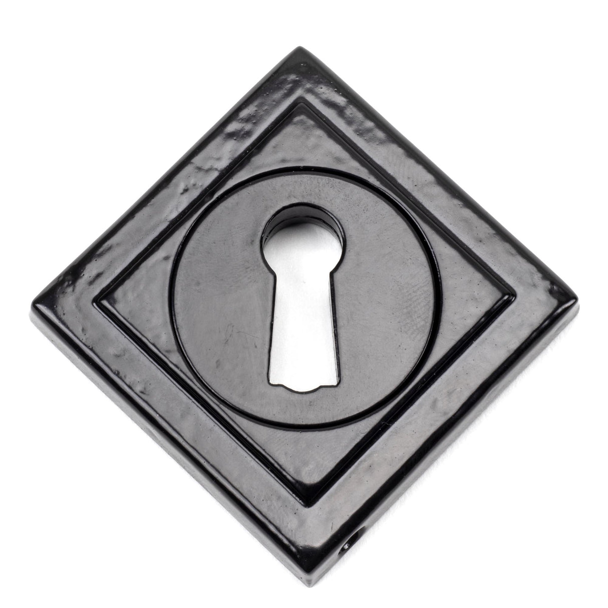 From The Anvil - Black Round Escutcheon (Square) | Sku. 45698 | Trade Door Handles.