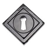 From The Anvil - Black Round Escutcheon (Square) | Sku. 45698 | Trade Door Handles.