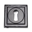 From The Anvil - Black Round Escutcheon (Square) | Sku. 45698 | Trade Door Handles.