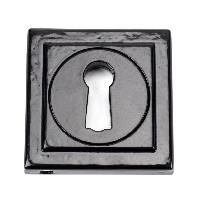 From The Anvil - Black Round Escutcheon (Square) | Sku. 45698 | Trade Door Handles.