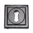 From The Anvil - Black Round Escutcheon (Square) | Sku. 45698 | Trade Door Handles.