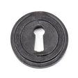 From The Anvil - External Beeswax Round Escutcheon (Art Deco) | Sku. 45700 | Trade Door Handles.