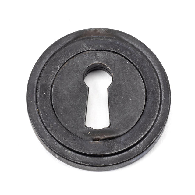 From The Anvil - External Beeswax Round Escutcheon (Art Deco) | Sku. 45700 | Trade Door Handles.