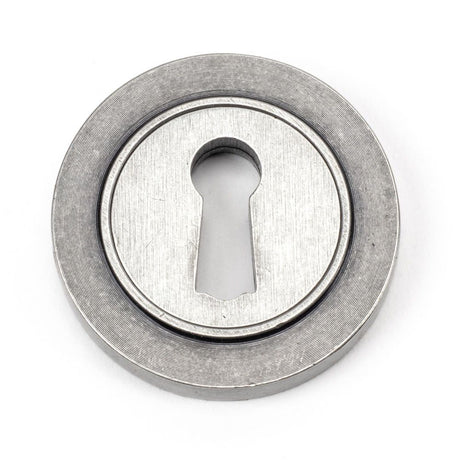 From The Anvil - Pewter Round Escutcheon (Plain) | Sku. 45703 | Trade Door Handles.