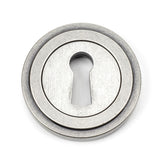From The Anvil - Pewter Round Escutcheon (Art Deco) | Sku. 45704 | Trade Door Handles.