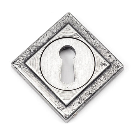 From The Anvil - Pewter Round Escutcheon (Square) | Sku. 45706 | Trade Door Handles.