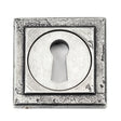 From The Anvil - Pewter Round Escutcheon (Square) | Sku. 45706 | Trade Door Handles.