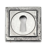 From The Anvil - Pewter Round Escutcheon (Square) | Sku. 45706 | Trade Door Handles.