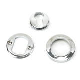 From The Anvil - Polished Chrome Round Euro Escutcheon (Plain) | Sku. 45711 | Trade Door Handles.
