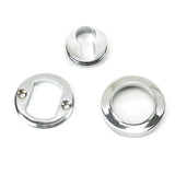 From The Anvil - Polished Chrome Round Euro Escutcheon (Plain) | Sku. 45711 | Trade Door Handles.