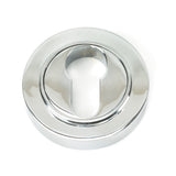 From The Anvil - Polished Chrome Round Euro Escutcheon (Plain) | Sku. 45711 | Trade Door Handles.