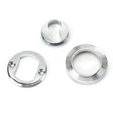 From The Anvil - Polished Chrome Round Euro Escutcheon (Beehive) | Sku. 45713 | Trade Door Handles.
