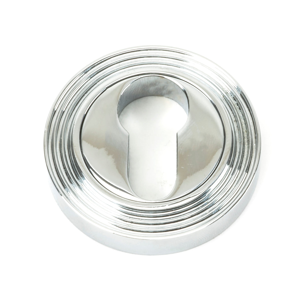 From The Anvil - Polished Chrome Round Euro Escutcheon (Beehive) | Sku. 45713 | Trade Door Handles.