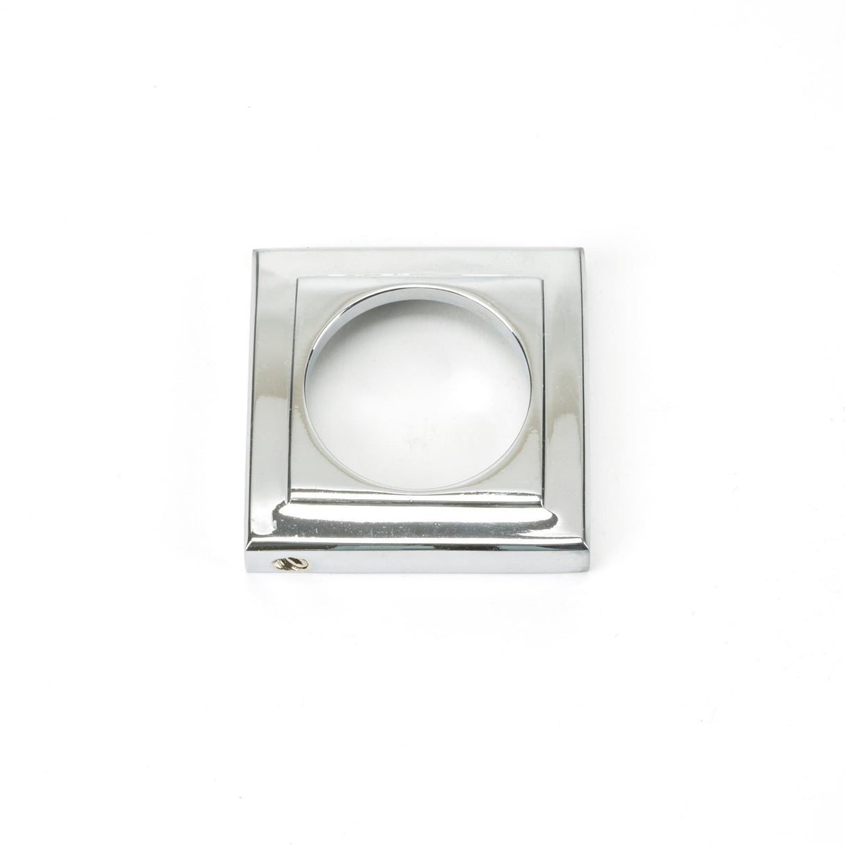 From The Anvil - Polished Chrome Round Euro Escutcheon (Square) | Sku. 45714 | Trade Door Handles.