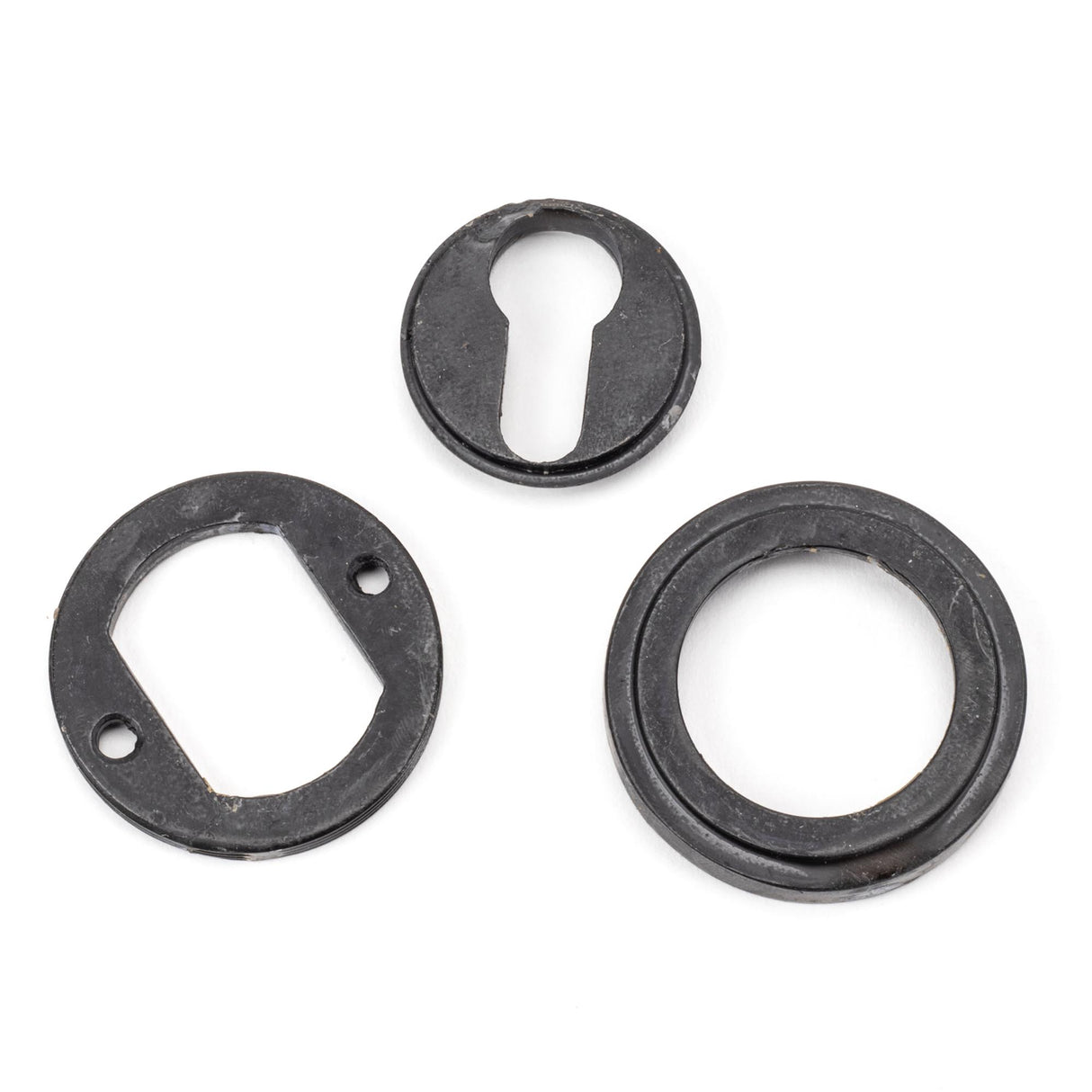 From The Anvil - External Beeswax Round Euro Escutcheon (Art Deco) | Sku. 45724 | Trade Door Handles.