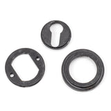 From The Anvil - External Beeswax Round Euro Escutcheon (Art Deco) | Sku. 45724 | Trade Door Handles.