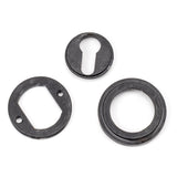 From The Anvil - External Beeswax Round Euro Escutcheon (Art Deco) | Sku. 45724 | Trade Door Handles.