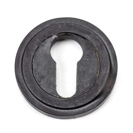 From The Anvil - External Beeswax Round Euro Escutcheon (Art Deco) | Sku. 45724 | Trade Door Handles.
