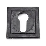 From The Anvil - External Beeswax Round Euro Escutcheon (Square) | Sku. 45726 | Trade Door Handles.