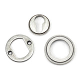 From The Anvil - Pewter Round Euro Escutcheon (Art Deco) | Sku. 45728 | Trade Door Handles.