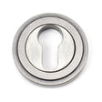 From The Anvil - Pewter Round Euro Escutcheon (Art Deco) | Sku. 45728 | Trade Door Handles.