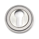 From The Anvil - Pewter Round Euro Escutcheon (Art Deco) | Sku. 45728 | Trade Door Handles.