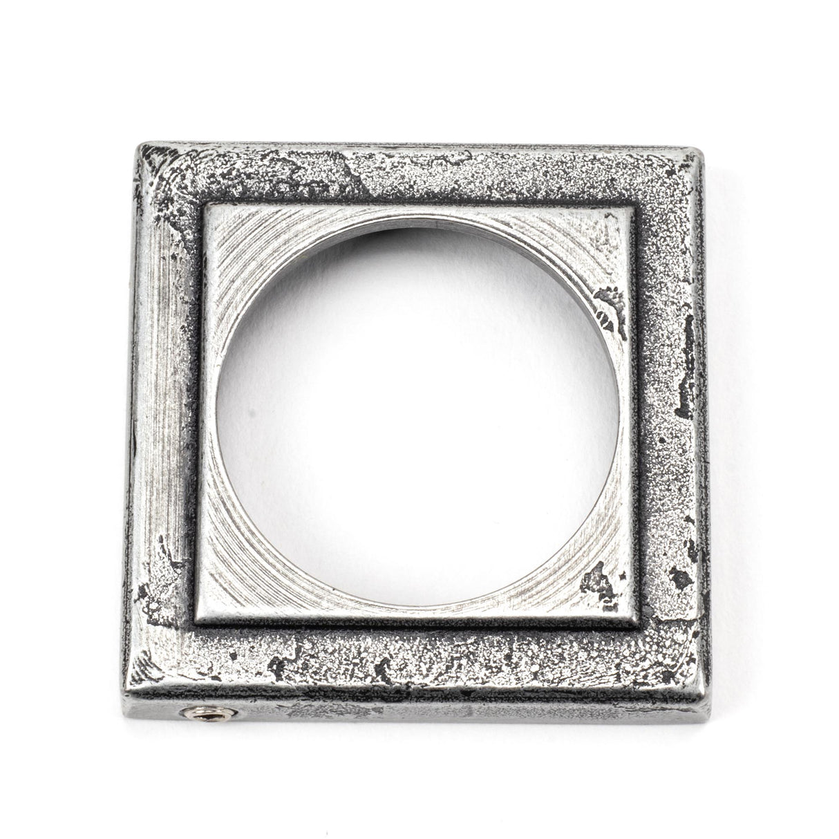From The Anvil - Pewter Round Euro Escutcheon (Square) | Sku. 45730 | Trade Door Handles.