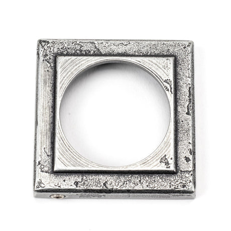From The Anvil - Pewter Round Euro Escutcheon (Square) | Sku. 45730 | Trade Door Handles.