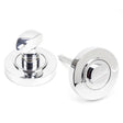 From The Anvil - Polished Chrome Round Thumbturn Set (Plain) | Sku. 45735 | Trade Door Handles.