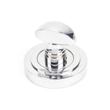 From The Anvil - Polished Chrome Round Thumbturn Set (Art Deco) | Sku. 45736 | Trade Door Handles.