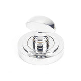 From The Anvil - Polished Chrome Round Thumbturn Set (Art Deco) | Sku. 45736 | Trade Door Handles.