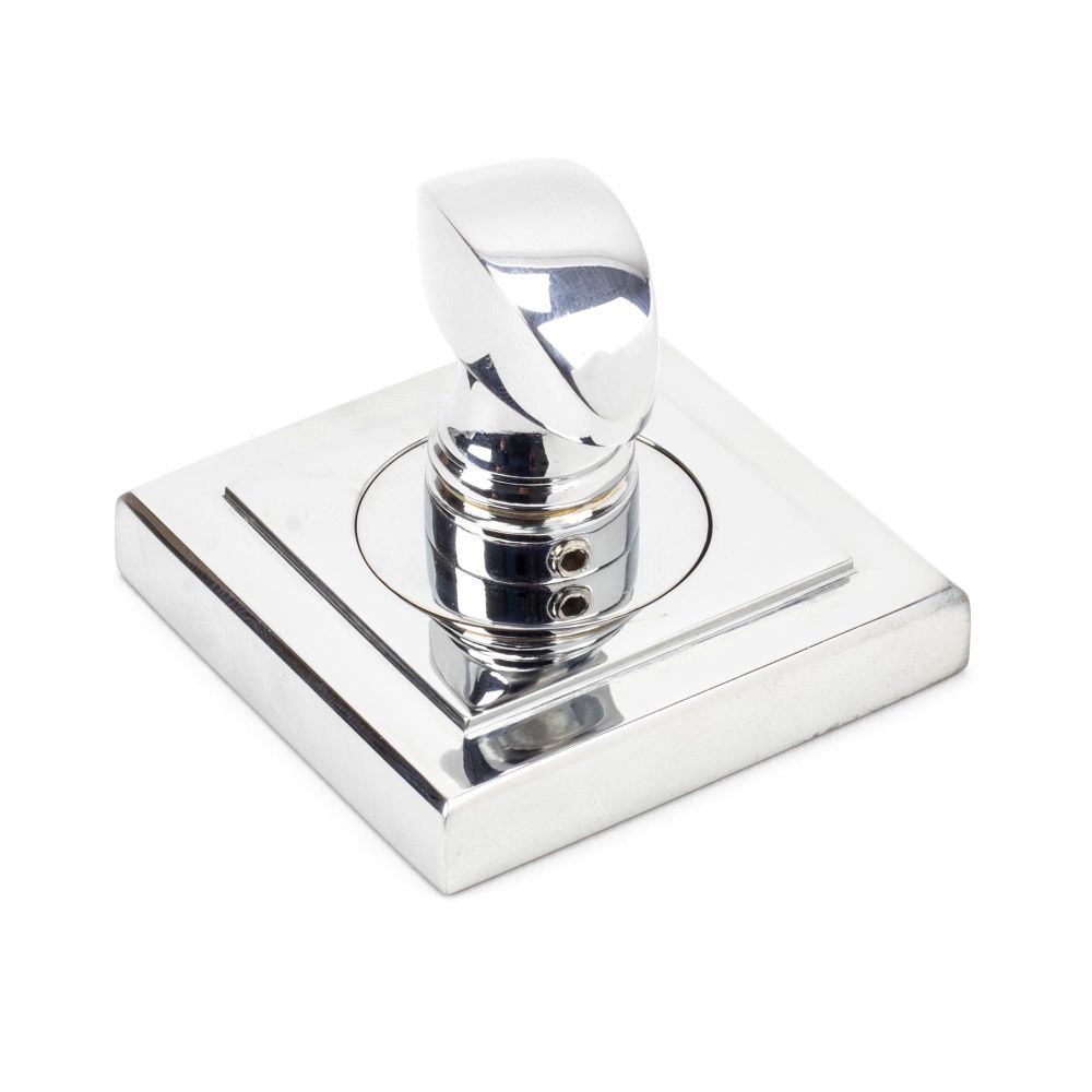 From The Anvil - Polished Chrome Round Thumbturn Set (Square) | Sku. 45738 | Trade Door Handles.