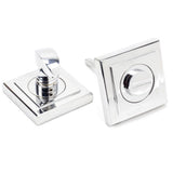 From The Anvil - Polished Chrome Round Thumbturn Set (Square) | Sku. 45738 | Trade Door Handles.