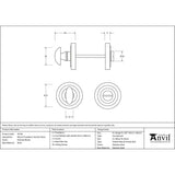 From The Anvil - Polished Nickel Round Thumbturn Set (Art Deco) | Sku. 45740 | Trade Door Handles.