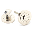 From The Anvil - Polished Nickel Round Thumbturn Set (Art Deco) | Sku. 45740 | Trade Door Handles.