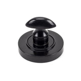 From The Anvil - Black Round Thumbturn Set (Plain) | Sku. 45743 | Trade Door Handles.