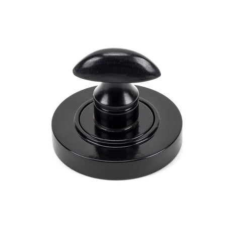 From The Anvil - Black Round Thumbturn Set (Plain) | Sku. 45743 | Trade Door Handles.