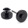From The Anvil - Black Round Thumbturn Set (Plain) | Sku. 45743 | Trade Door Handles.