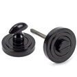 From The Anvil - Black Round Thumbturn Set (Art Deco) | Sku. 45744 | Trade Door Handles.