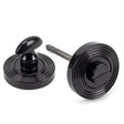 From The Anvil - Black Round Thumbturn Set (Beehive) | Sku. 45745 | Trade Door Handles.